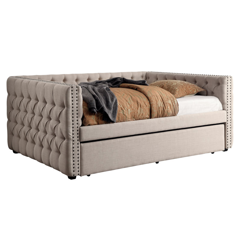 Darby Home Co Zael Upholstered Daybed with Trundle & Reviews Wayfair